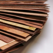 Lot 45 essences placages bois