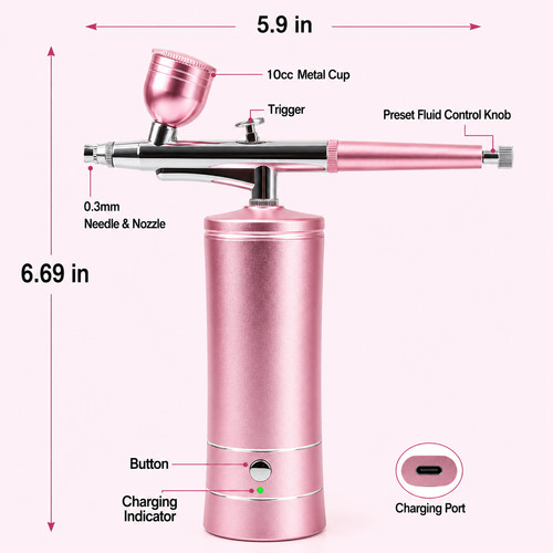 Cordless airbrush kit - airbrush,
