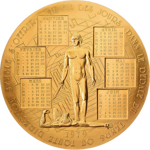 France médaille calendrier - médaille,,
