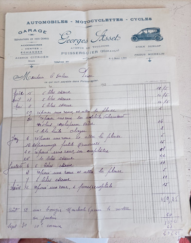 1920 ancienne facture asset
