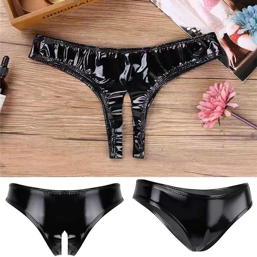 Femmes culotte cuir humide pvc - femmes,