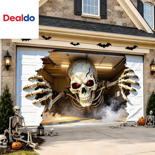 Halloween garage door - door, cover