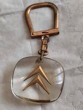Porte Clés Bourbon Citroën Chevrons Dorés..