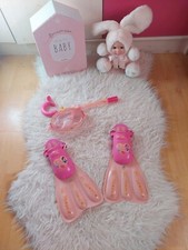 •Ensemble Natation Plongée Palmes +Masque+Tuba Disney Princesses Jamais Utilisé•