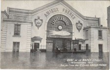 CPA Inondations 1910 PARIS Quai de la Rapee USINES AMIEUX Freres (996604)