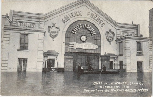 Cpa inondations 1910 paris - cpa,