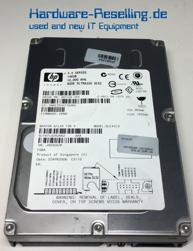 Maxtor 146gb hdd u320 scsi - hp,