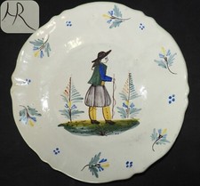 Assiette Fin 19ème : Faïence