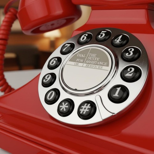 Téléphone rétro cadran - téléphone, à