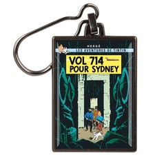 Porte-clés en métal Les Aventures de Tintin (Vol 714 pour Sydney)