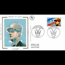 FDC soie - Portrait du