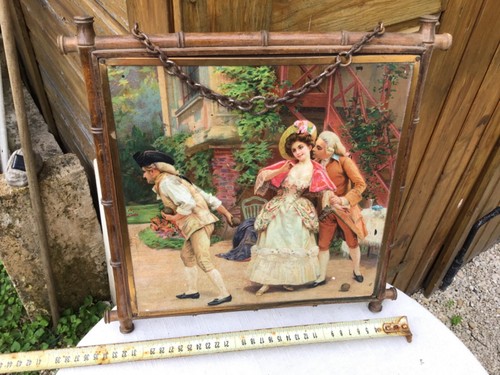 Rare miroir barbier - miroir, de