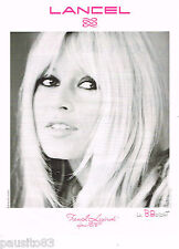 PUBLICITE ADVERTISING 065  2010  LANCEL  FRENCH LEGERETE LE BRIGITTE BARDOT