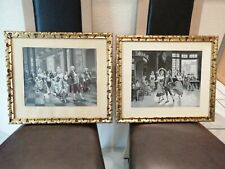 Paire Tableaux anciens soie