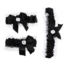  Garter Maid Choker Lace Bow Collar Accessoires De Mariée Mariage