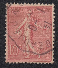 Semeuse 10c rose n° 129 Y&T