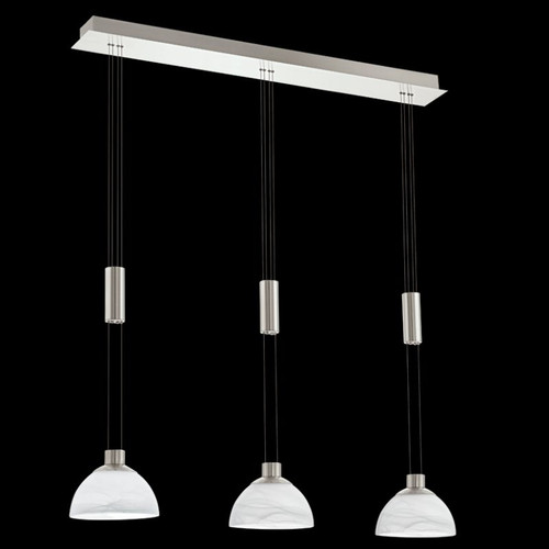 Lustre led 18w verre - verre, blanc