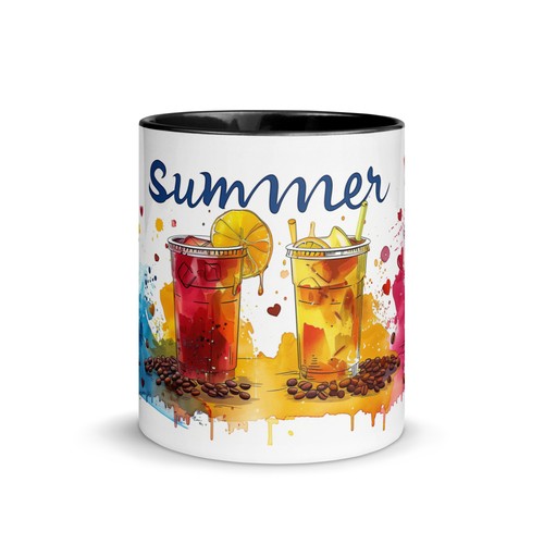 Tasse mit farbiger - , innenseite