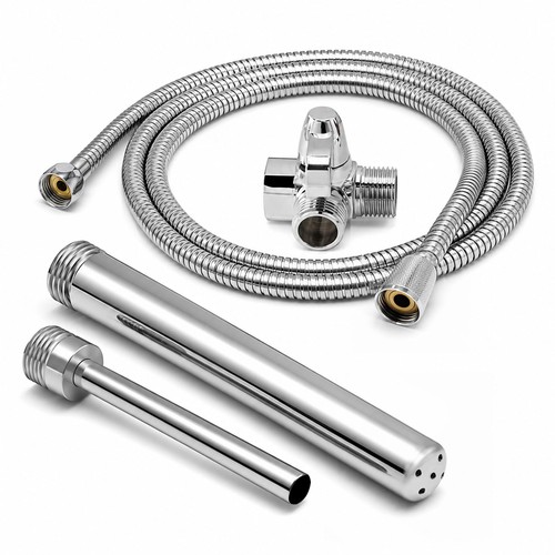 Stainless steel shower enema - steel,