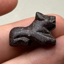Ancienne figurine animalière en pierre asiatique occidentale