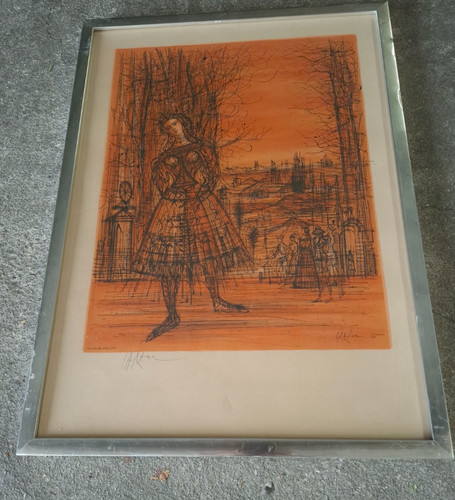 Affiche lithographiée signée