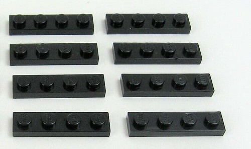 Lego black plate - black, 1x4