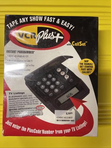Vcr plus instant programmer - vcr,