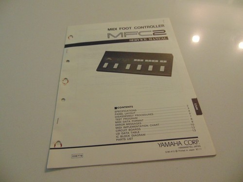 Yamaha midi foot - midi, controller