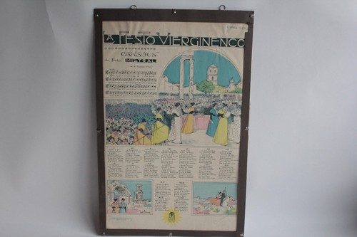 Affiche lithographiée chanson
