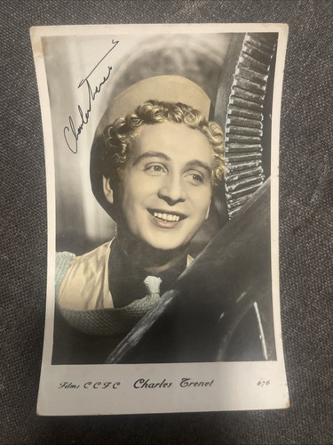 Carte postale chanteur charles - postale,