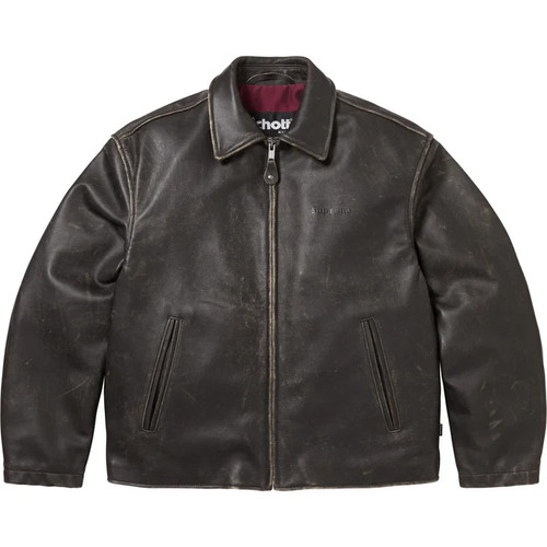 Veste course cuir - en,