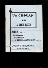 livre cahier un chouan en liberté album chanson histoire poème barbareau rare