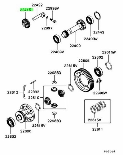 Oem gear rev - gear,m/t, idler