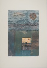 Jean-Pierre VIELFAURE : Fenêtre de l'inframonde, Lithographie originale signée