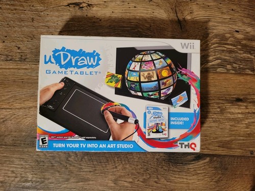 Nintendo wii udraw black game - wii,