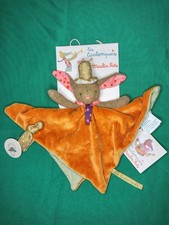 Doudou plat lapin - doudou, orange