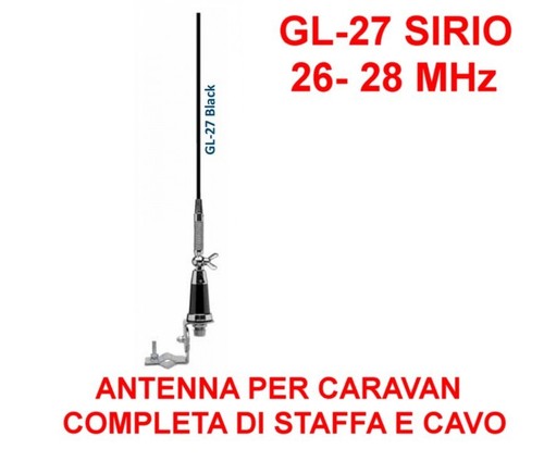 Sirio noir antenne - noir,