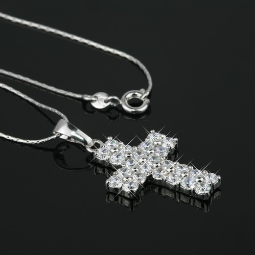 Collier pendentif croix - collier,
