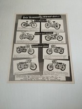 New-Map Gamme 1956-57 Prospectus Catalogue Brochure Moto