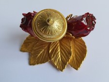 Broche dorée vintage SAOYA