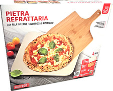 Pierre Réfractaire pour Pizza Avec Spatule en Bois Coupeuse à Et Recettes Set