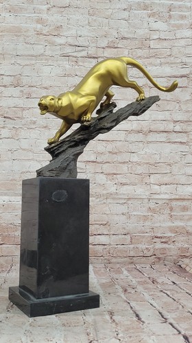 Sculpture bronze puma - sculpture, de