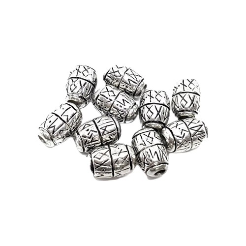 Perles runes étain viking que - étain,