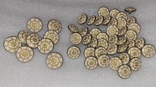 LOT 50 ANCIENS BOUTONS ROUE