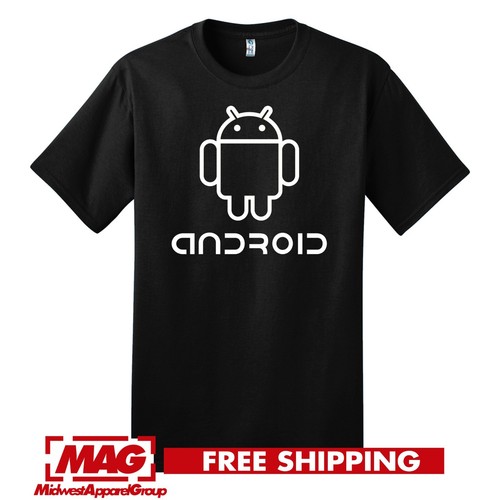 Android black shirt logo - android, t-shirt