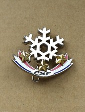Insigne, broche médaille ski ESF " 3ème étoile ", version actuelle