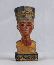 UNIQUE PHARAONIQUE ANCIENNE EGYPTIENNE tête de reine Néfertiti statue FAIT...