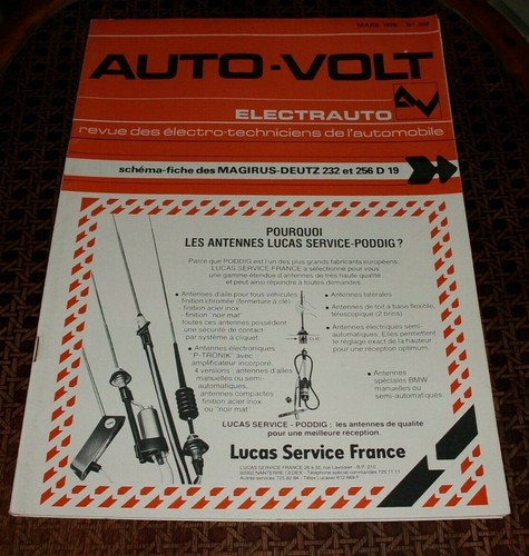 Auto volt 508 1978 - n°508, shéma
