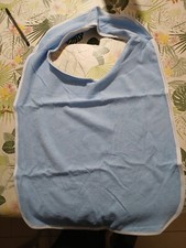 bavoir adulte de couleur bleu