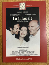 Michel Piccoli - Programme théâtre Edouard VII - La jalousie - Sacha Guitry